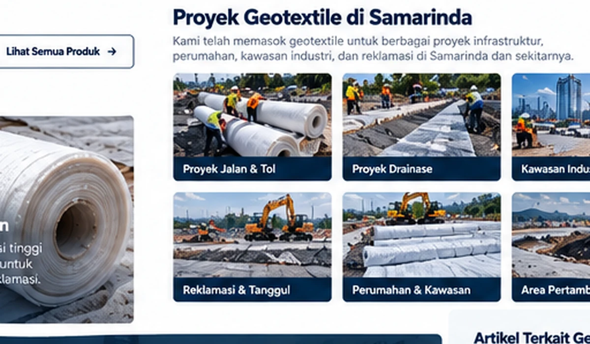 Geotextile non woven Samarinda